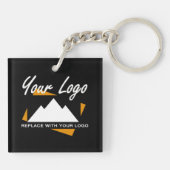 Gepersonaliseerde Business Design Company Professi Sleutelhanger (Achterkant)