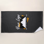 Gepersonaliseerde Business Design Company Professi Strandlaken (Voorkant)