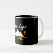 Gepersonaliseerde Business Design Company Professi Tweekleurige Koffiemok (Voorkant rechts)