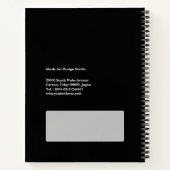 Gepersonaliseerde Business Info Logo Corporate Not Notitieboek (Achterkant)