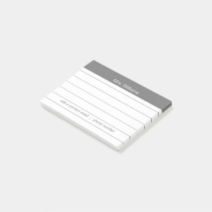 Gepersonaliseerde business lines Grey Stripe Teach Post-it® Notes