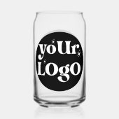 Gepersonaliseerde Business Logo Branded Blikvorm Glas (Voorkant)