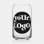 Gepersonaliseerde Business Logo Branded Blikvorm Glas (Achterkant)