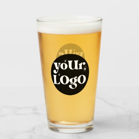 Gepersonaliseerde Business Logo Branded Glas (Voorkant gevuld)