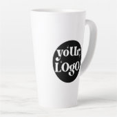 Gepersonaliseerde Business Logo Branded Latte Mok (Rechterhoek)