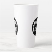 Gepersonaliseerde Business Logo Branded Latte Mok (Voorkant)