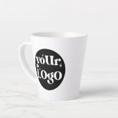 Gepersonaliseerde Business Logo Branded Latte Mok (Linkerhoek)