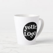 Gepersonaliseerde Business Logo Branded Latte Mok (Rechterhoek)