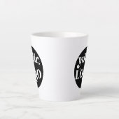 Gepersonaliseerde Business Logo Branded Latte Mok (Voorkant)