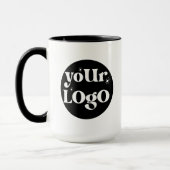 Gepersonaliseerde Business Logo Branded Mok (Links)