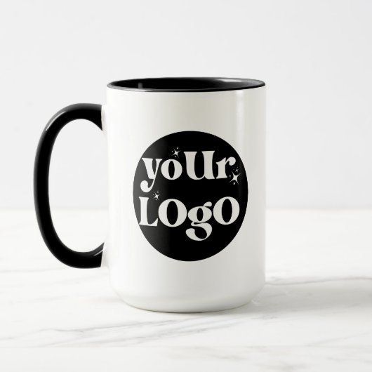 Gepersonaliseerde Business Logo Branded Mok (Links)