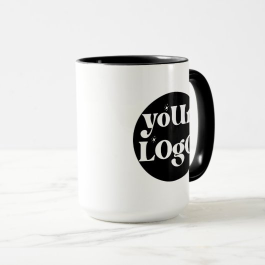 Gepersonaliseerde Business Logo Branded Mok (Voorkant rechts)