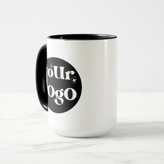 Gepersonaliseerde Business Logo Branded Mok (Voorkant links)