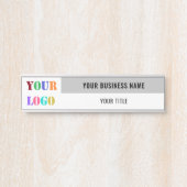 Gepersonaliseerde Business Logo Naam Deur Sign Sja Deurbordje (Voorkant)