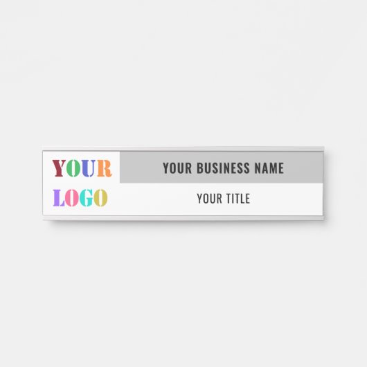 Gepersonaliseerde Business Logo Naam Deur Sign Sja Deurbordje (Voorkant)