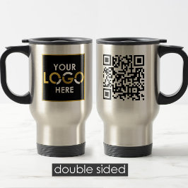 Gepersonaliseerde Business Logo QR Code Promotiona Reisbeker