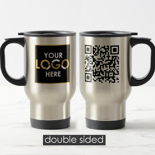Gepersonaliseerde Business Logo QR Code Promotiona Reisbeker