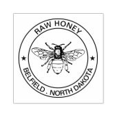 Gepersonaliseerde Business Logo Stamp - Bijen Stam Rubberstempel (Afrduk)
