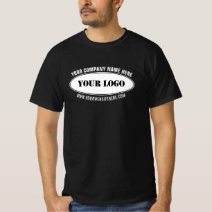 Gepersonaliseerde Business Logo Tekst Bedrijf T-sh T-shirt