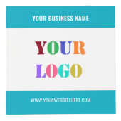 Gepersonaliseerde Business Logo Tekst Promotie Cub Kubus (Voorkant)