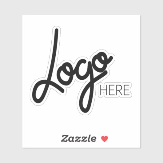 Gepersonaliseerde Business Logo Water Bottle Stick Sticker (Vel)