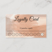 Gepersonaliseerde Business Loyalty Punch Kaart met Visitekaartje (Achterkant)
