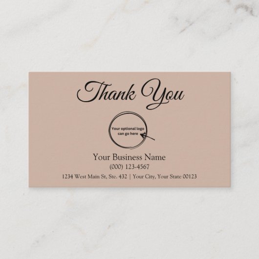 Gepersonaliseerde Business Loyalty Punch Kaart met Visitekaartje (Voorkant)