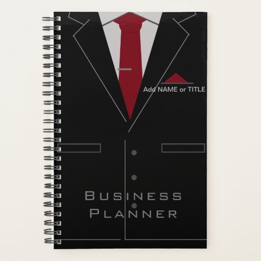 Gepersonaliseerde Business Planner Aangepaste Naam (Voorkant)