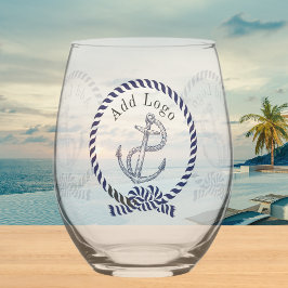 Gepersonaliseerde Business Promotional Voeg hier L Wijnglas Zonder Voet