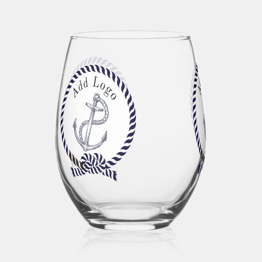 Gepersonaliseerde Business Promotional Voeg hier L Wijnglas Zonder Voet (Links)