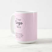 Gepersonaliseerde Business Promotionele Logo blush Koffiemok (Voorkant links)