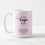 Gepersonaliseerde Business Promotionele Logo blush Koffiemok (Links)