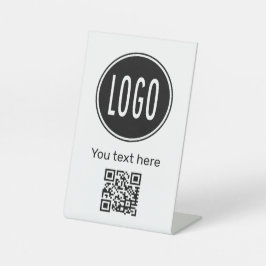 Gepersonaliseerde Business Promotionele Logo, QR-c Reclamebord Met Voetstuk
