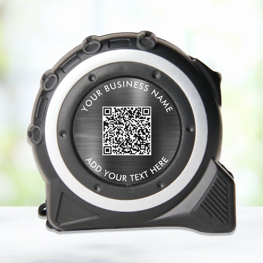 Gepersonaliseerde Business QR Code Zilver Rolmaat