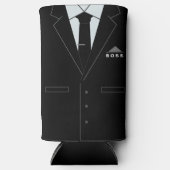 Gepersonaliseerde Business Suit Funny Boss Koelbox Seltzer Blikjeskoeler (Voorkant)