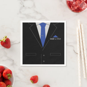 Gepersonaliseerde Business Suit Napkins Jouw naam Servet