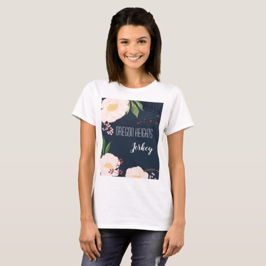 Gepersonaliseerde Business T-Shirt Baby Roze Kosmo (Voorkant volledig)