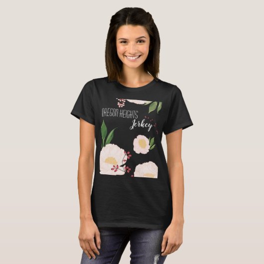 Gepersonaliseerde Business T-Shirt Baby Roze Kosmo (Voorkant volledig)