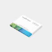 Gepersonaliseerde Business Vrouwelijk Girly Post-it® Notes (Schuin)
