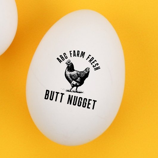 Gepersonaliseerde Butt nugget ei stempel
