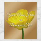 Gepersonaliseerde Buttercup Fles Labels Wijn Etiket (Enkel label)