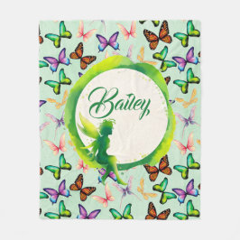 Gepersonaliseerde Butterflies Fleece Deken