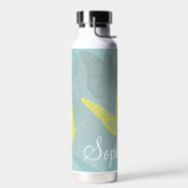 Gepersonaliseerde Butterflies Grunge Waterfles (Links)