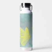 Gepersonaliseerde Butterflies Grunge Waterfles (Voorkant)
