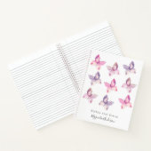Gepersonaliseerde Butterflies Notitieboek (Binnen)