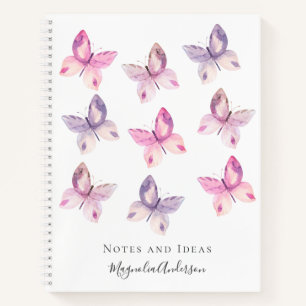 Gepersonaliseerde Butterflies Notitieboek