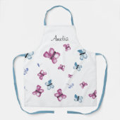 Gepersonaliseerde Butterfly All-Over Print Schort (Voorkant)