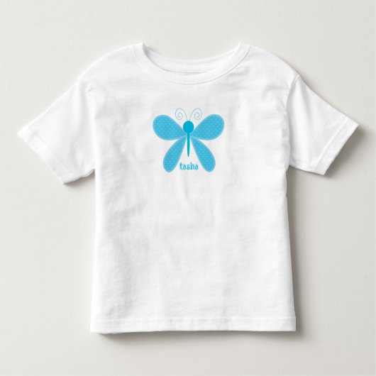 Gepersonaliseerde Butterfly Kinder T-Shirt (Voorkant)