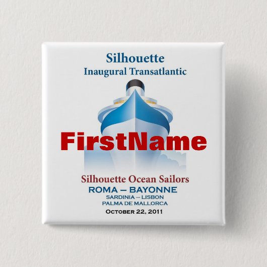 Gepersonaliseerde Button #2 (met voornaam slechts) (Voorkant)