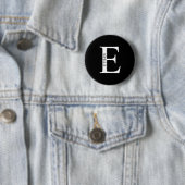 Gepersonaliseerde Button monogram en naam Pinback (In situ)